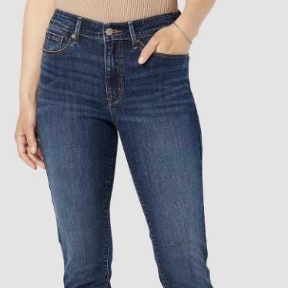 Levi's Denizen Women's Size 18 W34 High Rise Ankle Skinny Jeans Dark Sculpting